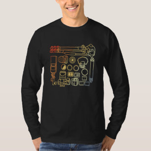 Camiseta Herramientas de cámara Accesorios de cámara Fotógr
