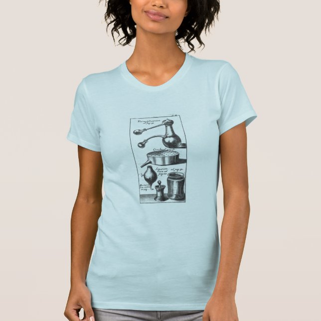 Camiseta Herramientas de cocina de la cocina de alquimia (Anverso)