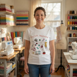 Camiseta Herramientas de Costura y Manualidades Personaliza