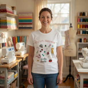 Camiseta Herramientas de Costura y Manualidades Personaliza