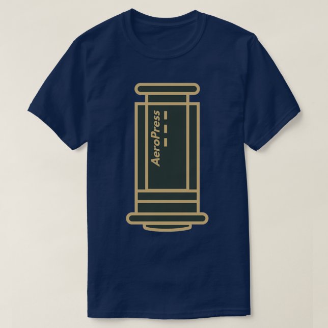Camiseta Herramientas de elaboración de café de AeroPress B (Diseño del anverso)