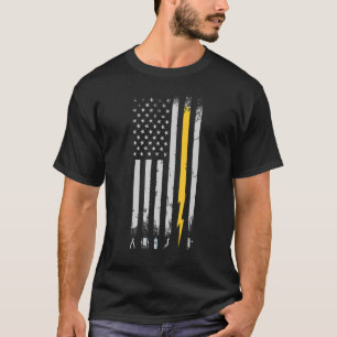 Camiseta Herramientas de Electricistas de Bandera Estadouni