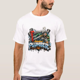 Camiseta Herramientas de fontanero Graffiti Diseño de arte 