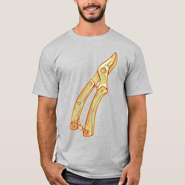 Camiseta Herramientas de jardinería de secateurs (Anverso)