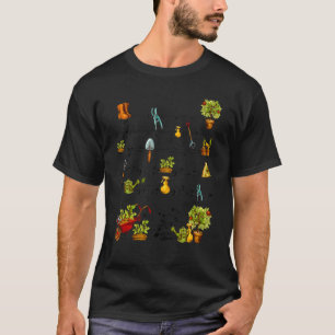Camiseta Herramientas de jardinería Nota musical personal j