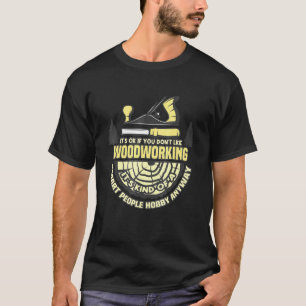 Camiseta Herramientas de trabajo en madera del contratista