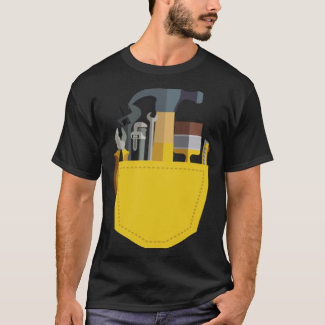 Camiseta Herramientas de trabajo en una bolsa Diversión (Anverso)