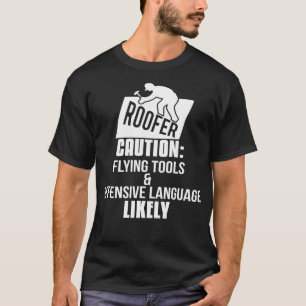 Camiseta Herramientas de volante con precaución en el techo