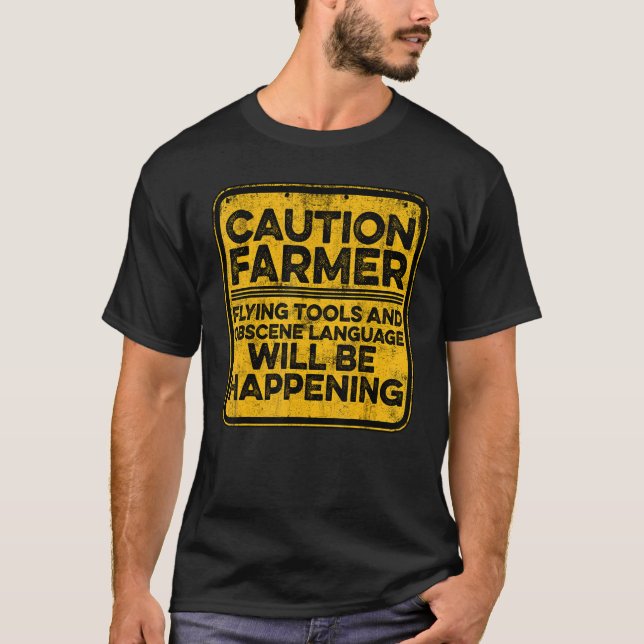 Camiseta Herramientas De Volante De Agricultores Y Lenguaje (Anverso)