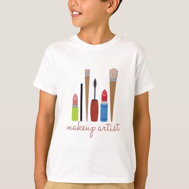 Camiseta Herramientas del artista de maquillaje (Anverso)