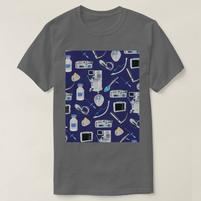 Camiseta Herramientas del espacio comercial Anestesia AZUL  (Diseño del anverso)