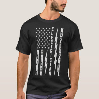 Camiseta Herramientas eléctricas, Flash y la bandera estado