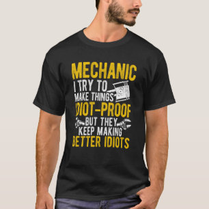 Camiseta Herramientas Mecánicas De Reparación De Coches De 