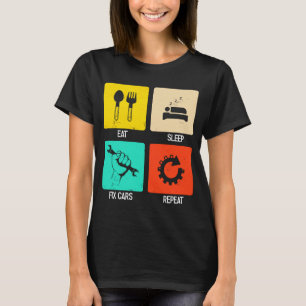 Camiseta Herramientas mecánicas de reparación de coches par