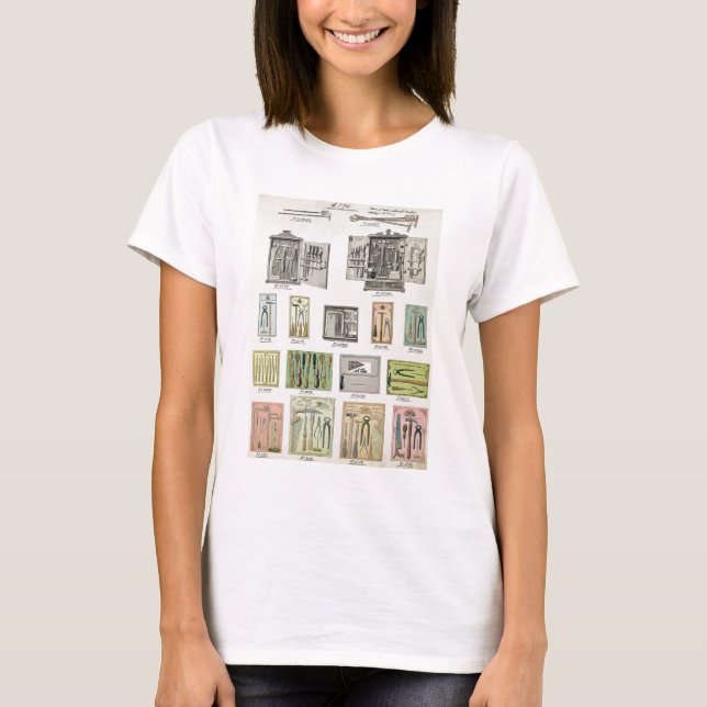 Camiseta Herramientas y cajas de herramientas de un catálog (Anverso)