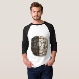 Camiseta Herren T-Shirt mit Löwe