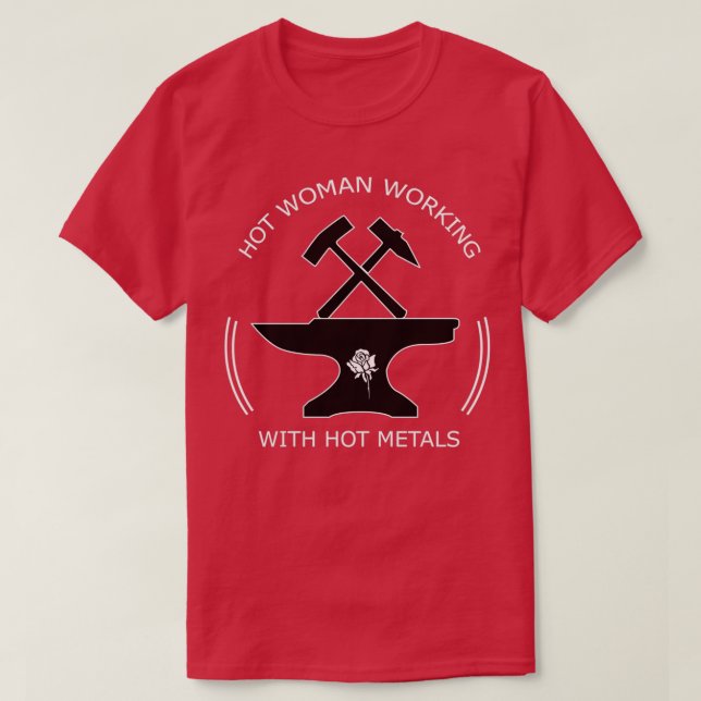 Camiseta Herrero Anvil Hammer Forge (Diseño del anverso)
