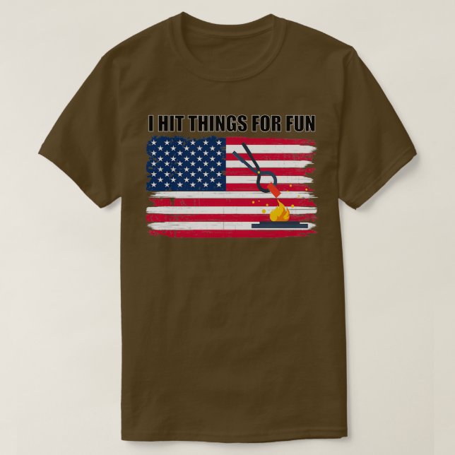 Camiseta Herrero Bandera Estadounidense Patriotic T (Diseño del anverso)