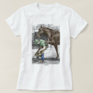 Camiseta Herrero del herrador que calza el caballo