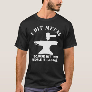 Camiseta Herrero Forjador de hierro Cuchillo Desmiting Forg