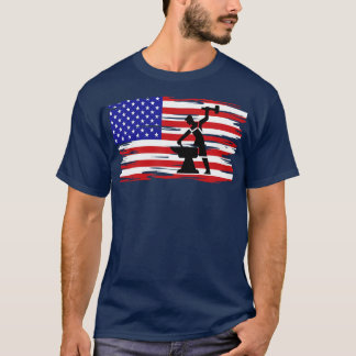 Camiseta Herrero Patriótico Bandera Estadounidense Herrero 