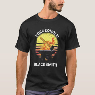 Camiseta Herrero Retro Forge Herramientas Forjar Metalworke
