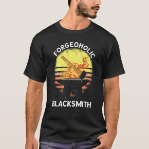 Camiseta Herrero Retro Forge Herramientas Forjar Metalworke