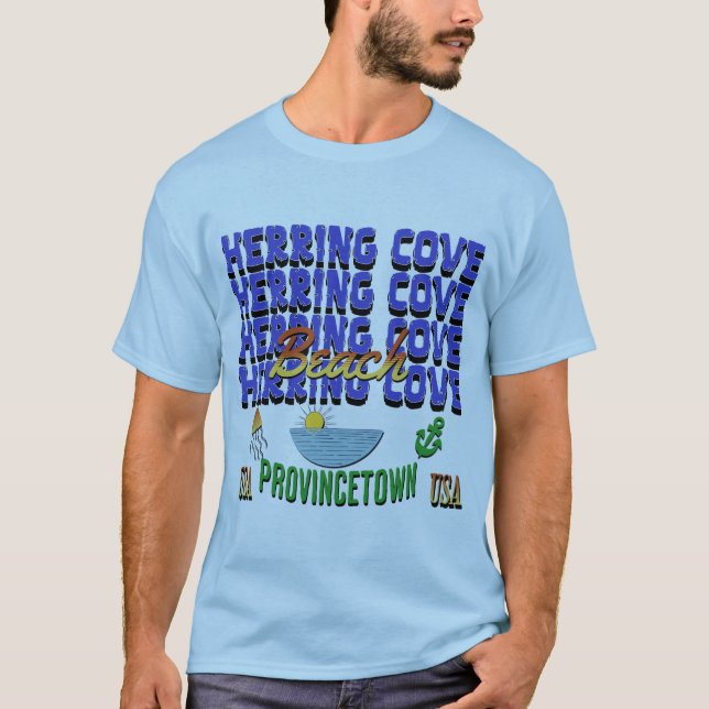 Camiseta Herring Cove Beach, Provincetown, Massachusetts (Anverso)