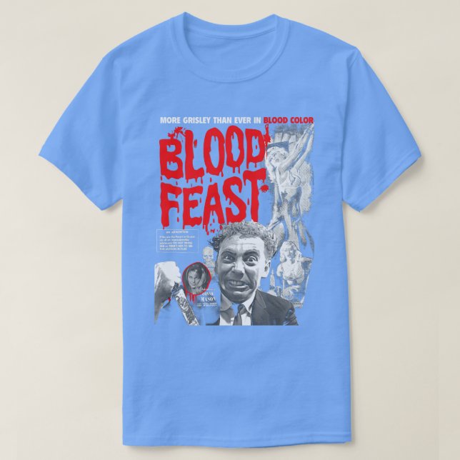 Camiseta Herschell Gordon Lewiss Blood Feast (Diseño del anverso)