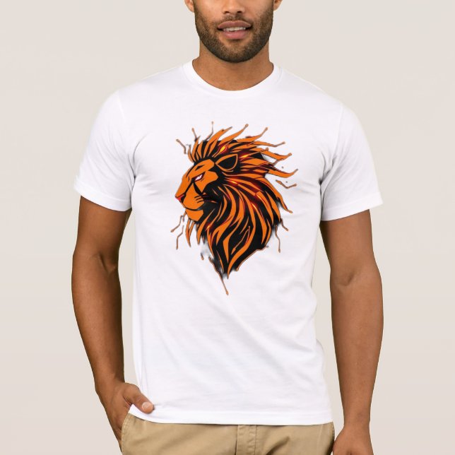 Camiseta „Herz des Löwen – In flammendem Gold“ (Anverso)