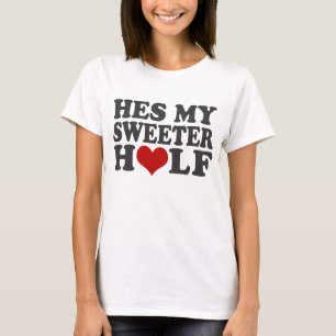 Camiseta Hes mi mitad más dulce