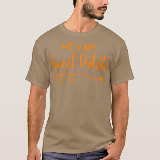 Camiseta Hes My Sweet Potato I Yam Couples de Acción de Gra