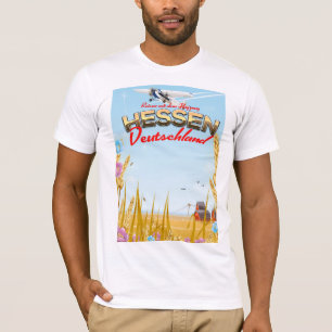 Camiseta Hessen Deutschland Reiseplakat