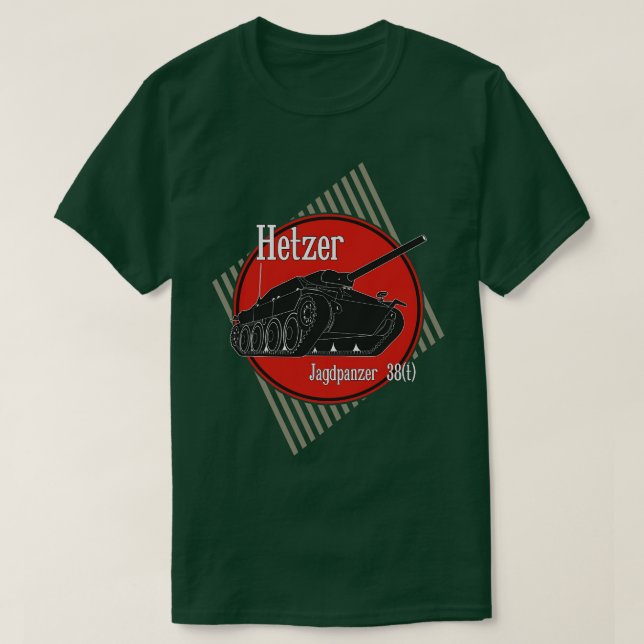 Camiseta Hetzer, destructor de tanques alemán (Diseño del anverso)