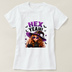 Camiseta Hex Yeah Bruja Divertida Halloween Cita Mágica