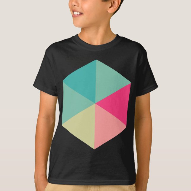 Camiseta Hexagón de color 02 (Anverso)