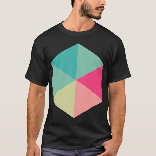 Camiseta Hexagón de color 02 (Anverso)
