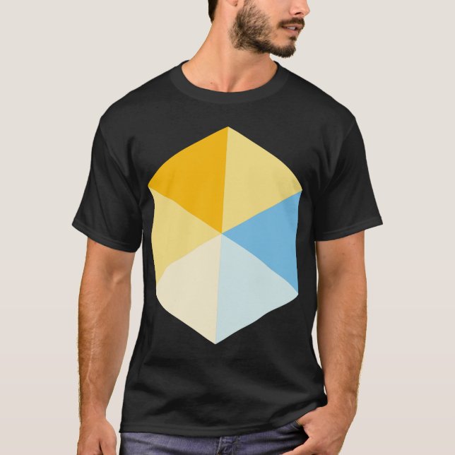 Camiseta Hexagón de color 03 (Anverso)