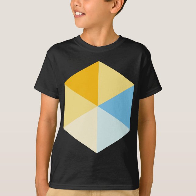Camiseta Hexagón de color 03 (Anverso)