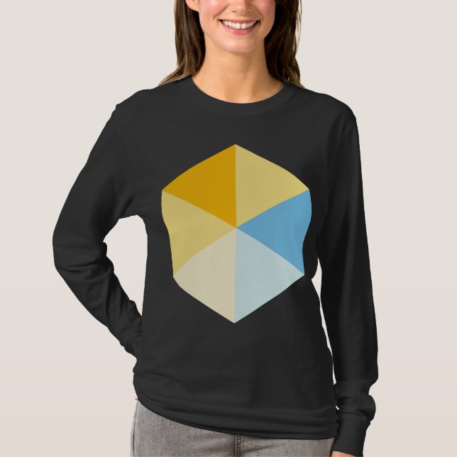 Camiseta Hexagón de color 03 (Anverso)