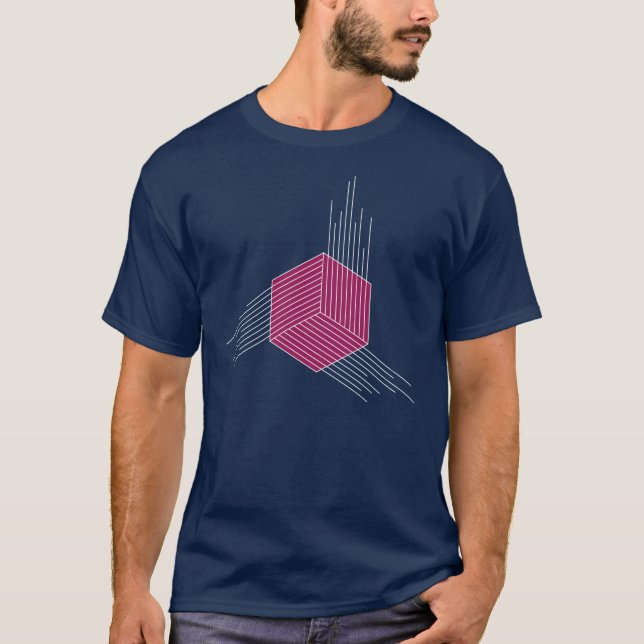 Camiseta Hexagón de polígono (Anverso)