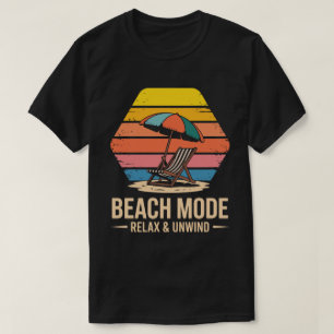 Camiseta hexagonal de modo de playa