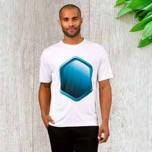 Camiseta Hexagones azules en activo