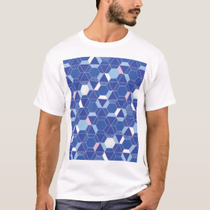 Camiseta Hexagones, triángulos: patrón abstracto geométrico