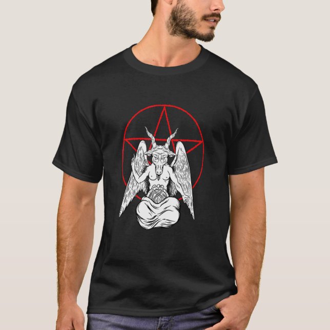 Camiseta Hexagram Baphomet (Anverso)