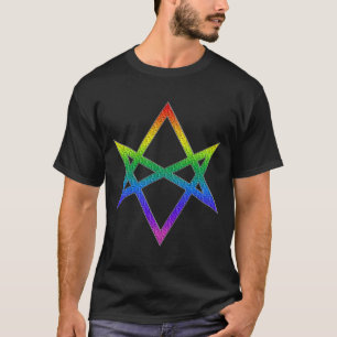 Camiseta Hexagram Unicursal del orgullo gay