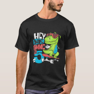Camiseta Hey Amigo Dame El 5 Gracioso Skateboa De Dinosauri
