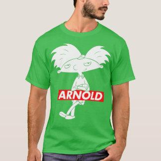 Camiseta Hey Arnold En Caja Roja Arnold Posando Con Brazos 