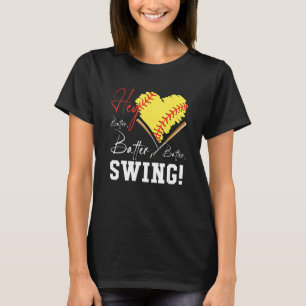 Camiseta Hey Batter Swing Baseball Player Heartbal Mom Soft