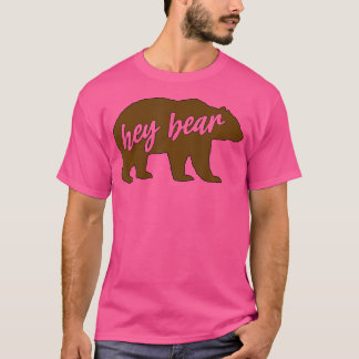 Camiseta Hey Bear Funny Cita Al Aire Libre Senderismo Campi
